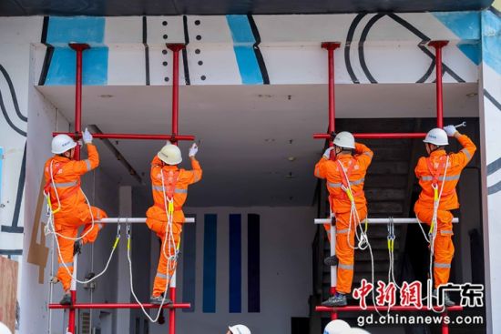 2025年广州市房屋应急抢险综合演练现场。主办方供图 2025年广州市房屋应急抢险综合演练现场。主办方供图