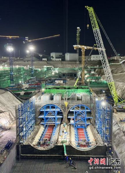 陆丰核电5、6号机组箱涵主体结构施工。 吴飞亮 摄 陆丰核电5、6号机组箱涵主体结构施工。 吴飞亮 摄