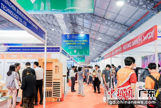 第三届侨交会(越南)智能科技展现场。 主办方供图 第三届侨交会(越南)智能科技展现场。 主办方供图