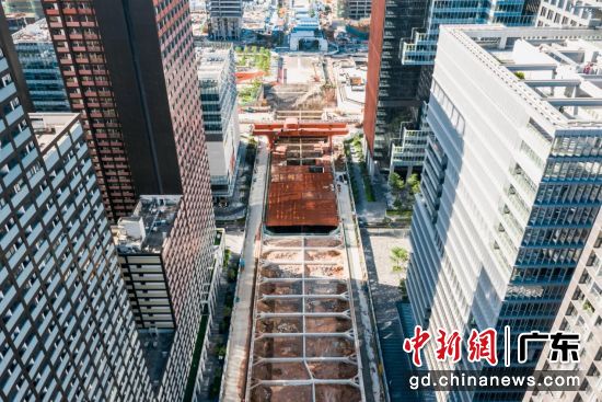 施工中的深圳地铁13号线一期北段七工区。施工方供图 施工中的深圳地铁13号线一期北段七工区。施工方供图