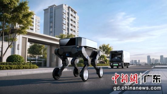 佑驾创新发布四轮足机器人。佑驾创新供图 佑驾创新发布四轮足机器人。佑驾创新供图
