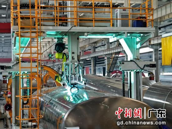 中集车辆生产线。受访者供图 中集车辆生产线。受访者供图
