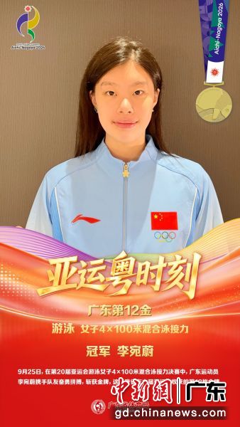 图为李宛蔚。(资料图) 广东省体育局 供图 图为李宛蔚。(资料图) 广东省体育局 供图
