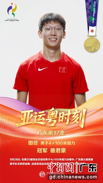 图为施君豪。(资料图) 广东省体育局 供图 图为施君豪。(资料图) 广东省体育局 供图
