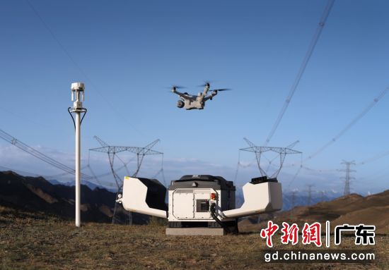 自动换电无人值守平台“大疆机场4”发布。大疆供图 自动换电无人值守平台“大疆机场4”发布。大疆供图