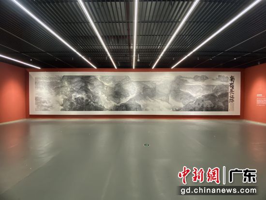 《南岭长征路》正式展出。广东画院供图 《南岭长征路》正式展出。广东画院供图