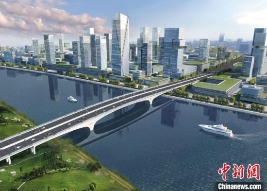 广州白云区黄金围大道项目效果图 蔡祺锋 摄